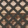 Outdoor Black Wooden Raised Garden Bed Planter Box with Lattice Trellis
