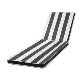 Chaise Lounge Cushion, 74 x 22 x 3 in, Set of 2 Outdoor Lounge Chair Cushions, Waterproof & Fade-Resistant Sun Lounger Cushions with Ties